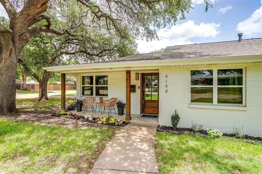 WELCOME HOME to Whitfield! WOW! This oversized corner lot has been taken down to the studs, not an inch untouched. Step inside to discover a spacious, light-filled living and dining area lined with windows, seamlessly flowing into a show-stopping, bright kitchen featuring top-of-the-line appliances and an oversized picture window offering a 180-degree serene view of the pool and patio. Notable upgrades include energy efficient windows, HVAC, updated electrical, wood look tile, NO CARPET and designer touches at every turn. Primary retreat added in 2022 with large walk in closet, luxurious bath and direct access to back patio. Best of all, this home is zoned to Overton Park Elementary, the #1 ranked elementary school in FWISD! Schedule your showing today!