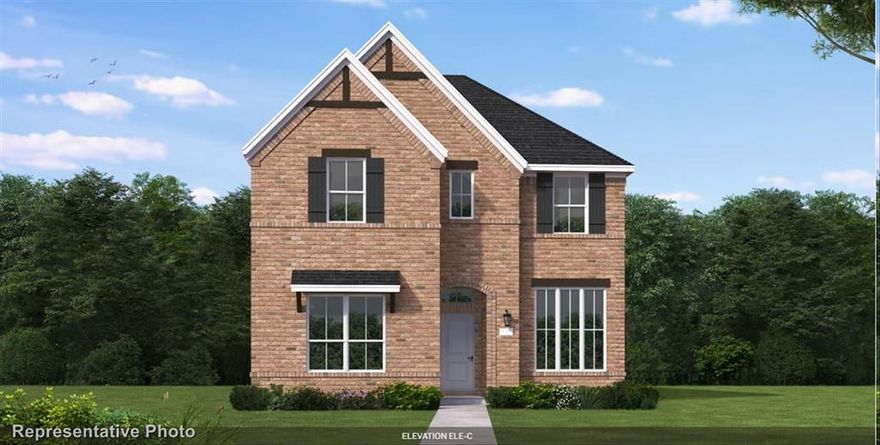 MLS# 20814895 - Built by Coventry Homes - Const. Completed Jun 18 2025 ~ Welcome to this exquisite garden-style home with a dazzling elevation and charming rear entry! This 4-bedroom, 3-bathroom home offers the perfect layout for modern living. The generously sized bedrooms provide ample space. The lower level includes a game room with elegant French doors that open to a large patio, ideal for outdoor entertaining. Enjoy cozy movie nights in the inviting, dedicated media room upstairs. The stunning open railing adds an elegant touch, beautifully framing the vaulted great room and kitchen, creating a seamless flow throughout the home with great sightline to the chef's dream kitchen which include tons of cabinets, ample countertop space, large work island and big walk-in pantry. Don’t miss the chance to make this spectacular home yours – schedule your visit today!