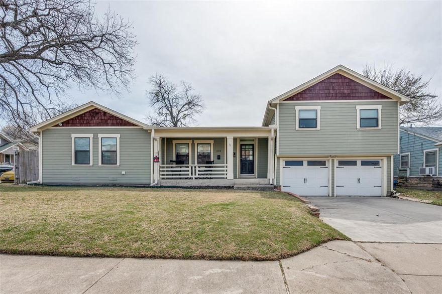 Welcome to 1113 Carlock!! Beautifully updated 2474sqft. home is 4 bedroom, 3 full bathrooms and has an ideal Fort Worth location.  Home is AMAZING and turnkey for new owners!!  Inside, you’ll find rich wood floors, abundant windows, and natural light that fills the open living spaces. The updated kitchen features stainless steel appliances, ample cabinetry, and great flow for everyday living and entertaining. The primary suite offers a private retreat with an updated en suite bath and separate his-and-her closets. All bedrooms are generously sized and include walk-in closets for excellent storage.  A standout feature is the secondary primary suite above the garage, complete with a full bath and small kitchen. With private separation from the main home, it’s ideal for multigenerational living, a home office, guest quarters, or a roommate to generate passive income.  Major updates provide peace of mind, including a brand-new HVAC system in 2024 and all sewage lines replaced from the house to the street. Outside, enjoy a nice-sized backyard with a large patio perfect for relaxing or entertaining.  Walking distance to Magnolia Avenue, just a short drive to TCU and all that Downtown Fort Worth has to offer, walking distance to schools, this location delivers unbeatable access to dining, entertainment, and culture while maintaining neighborhood charm.