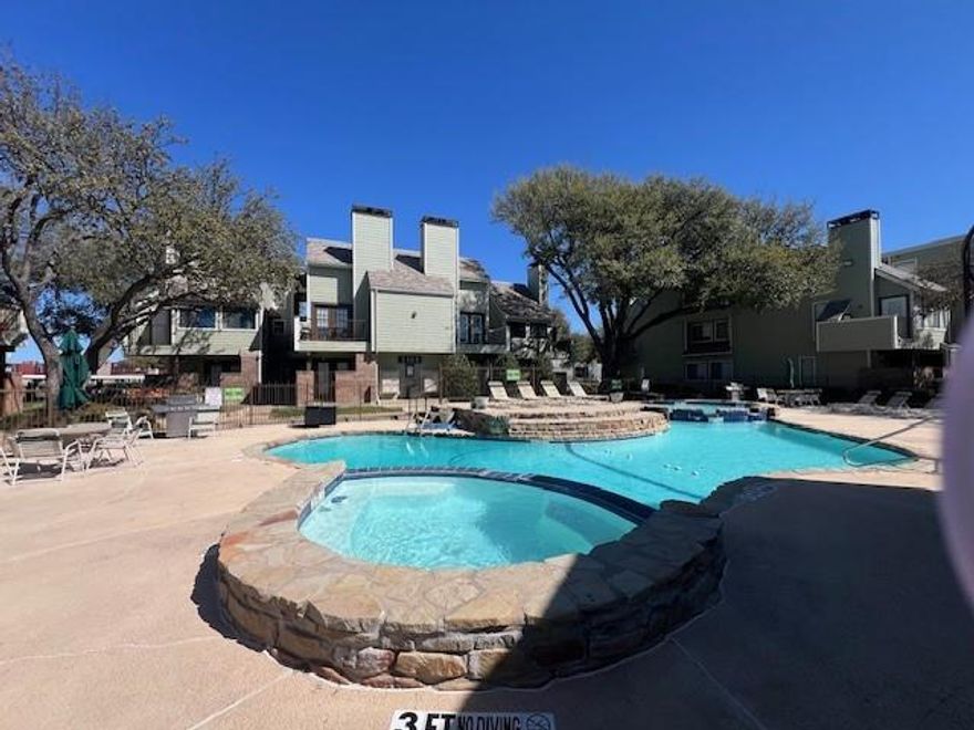 Nestled in the heart of Fort Worth, this adorable efficiency condo offers the perfect blend of comfort and convenience. Located near the vibrant Cultural and Museum District, TCU, UNTHSC, and the Fort Worth Botanical Garden, this charming home is ideal for students, professionals, or anyone seeking a low maintenance lifestyle. Situated within a fully fenced and gated community, recent updates include fresh exterior paint, new siding, and beautifully enhanced landscaping. Inside, you'll find a turnkey living space featuring granite countertops in the kitchen, recently tiled shower, modern LVP flooring, and essential appliances, including a refrigerator and stackable washer and dryer. Step outside to enjoy the community pool, hot tub, and grill area, perfect for year-round relaxation and entertainment.