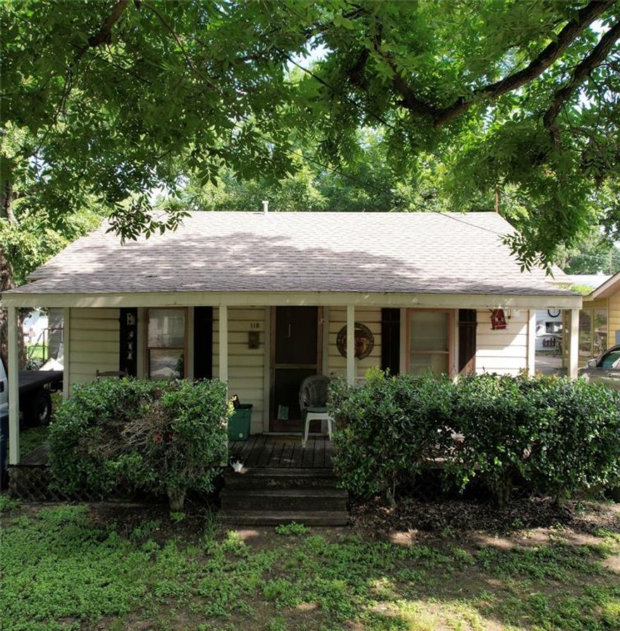 This charming, cozy 1-bedroom, 1-bath home is nestled in the heart of Corsicana, just minutes from downtown. Located in a peaceful and tranquil neighborhood, it's perfect for relaxing on the front porch with your morning coffee. Ideal for those ready to start their own journey or make a smart investment, this home offers ample backyard space and comes with two convenient storage buildings. Don't miss your chance to own this lovely home!