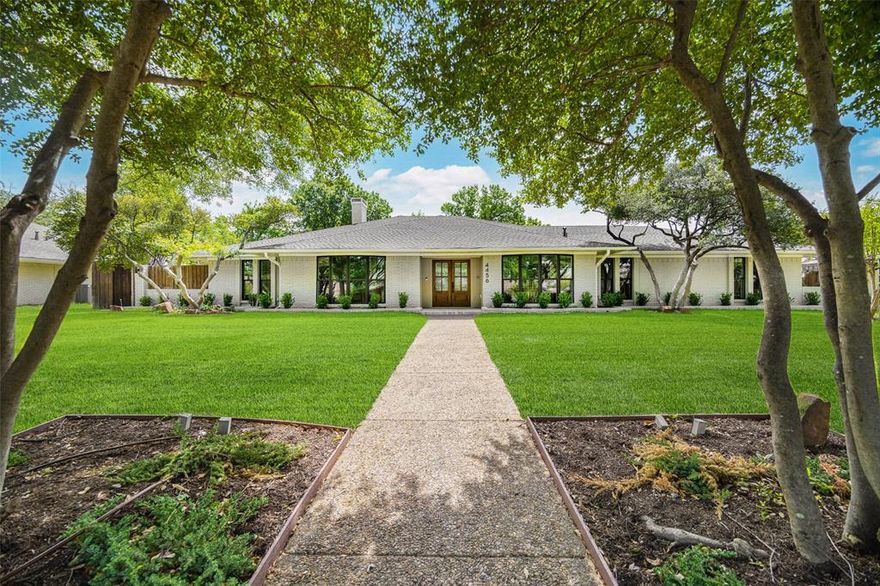 Renovated and thoughtfully reimagined by Maverick Design, this stunning 5-bedroom, 3-bathroom home offers the perfect blend of elevated design and everyday functionality. A bright, open-concept floor plan creates effortless flow, anchored by a grand eat-in chef’s kitchen featuring a double island, custom vent hood, and new stainless steel appliances. The kitchen seamlessly overlooks the inviting living space, highlighted by soaring vaulted ceilings, a statement fireplace, and picturesque views of the sunroom and backyard beyond.

A generous dining room provides an ideal setting for both intimate dinners and larger gatherings, while a versatile fifth bedroom offers the perfect space for a home office, media room, or playroom.

The spacious primary suite is a true retreat, overlooking the serene backyard and pool, and complete with two well-appointed walk-in closets. The spa-like ensuite bath features dual vanities, a soaking tub, and a beautifully designed shower with a skylight that fills the space with natural light.

Step outside to your private backyard oasis, where a gorgeous pool and spa create the ultimate setting for relaxation and entertaining.
