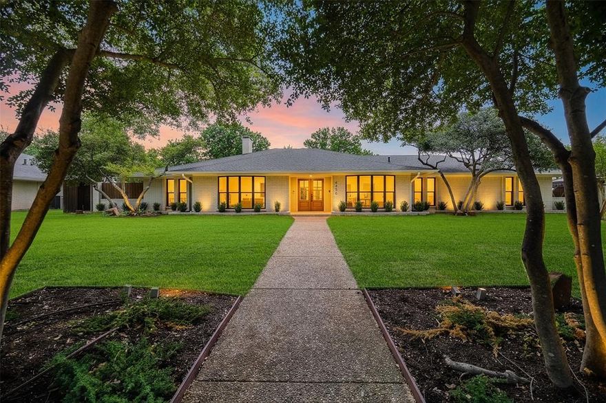 Renovated and thoughtfully reimagined by Maverick Design, this stunning 5-bedroom, 3-bathroom home offers the perfect blend of elevated design and everyday functionality. A bright, open-concept floor plan creates effortless flow, anchored by a grand eat-in chef’s kitchen featuring a double island, custom vent hood, and new stainless steel appliances. The kitchen seamlessly overlooks the inviting living space, highlighted by soaring vaulted ceilings, a statement fireplace, and picturesque views of the sunroom and backyard beyond.

A generous dining room provides an ideal setting for both intimate dinners and larger gatherings, while a versatile fifth bedroom offers the perfect space for a home office, media room, or playroom.

The spacious primary suite is a true retreat, overlooking the serene backyard and pool, and complete with two well-appointed walk-in closets. The spa-like ensuite bath features dual vanities, a soaking tub, and a beautifully designed shower with a skylight that fills the space with natural light.

Step outside to your private backyard oasis, where a gorgeous pool and spa create the ultimate setting for relaxation and entertaining.