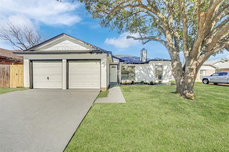 Prepare to be amazed by this fully remodeled Arlington masterpiece! This stunning 3-bedroom, 2-bath home has been upgraded from top to bottom, offering modern luxury and everyday comfort in one of the most desirable areas of Arlington, TX. Step inside to a spacious living room featuring vaulted ceilings that create an open, airy feel, complemented by a beautifully updated tile fireplace—a perfect focal point for cozy evenings and stylish gatherings. The brand-new kitchen is a true showstopper, showcasing new cabinets, sleek quartz countertops, stainless steel appliances, and a stylish backsplash that ties it all together. Both bathrooms shine with new vanities, updated flooring, and contemporary finishes, bringing spa-like relaxation into your daily routine. Enjoy peace of mind with fresh interior and exterior paint and a new roof, ensuring long-lasting quality. Every corner of this home has been thoughtfully refreshed to blend modern design with functional living. Nestled in a prime Arlington location, you’ll be just minutes from schools, parks, shopping, dining, and major commuter routes. Move-in ready, beautifully upgraded, and truly breathtaking—this Arlington stunner checks every box. Don’t miss your chance to call it home!