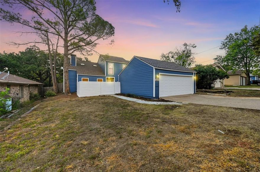 Location, Location, Location! Enjoy the perfect blend of convenience and privacy in this beautifully updated single-family home. Nestled just minutes from all major highways, yet tucked away enough to offer the seclusion you crave. This property backs up to a peaceful greenbelt, offering extra privacy and a natural backdrop. Inside, you'll find luxury vinyl plank flooring throughout the main living areas, paired with upgraded carpet in the bedrooms for added comfort. The home features a bright and open layout, ideal for modern living and entertaining. The exterior has been both cosmetically and structurally updated—truly move-in ready with the big-ticket items already taken care of. A rare find, the detached garage offers extra storage or workspace potential! Come check out this beautifully remodeled home with upgrades that matter, ensuring long-term peace of mind. Don’t miss your chance to own this solid, stylish, and conveniently located home!