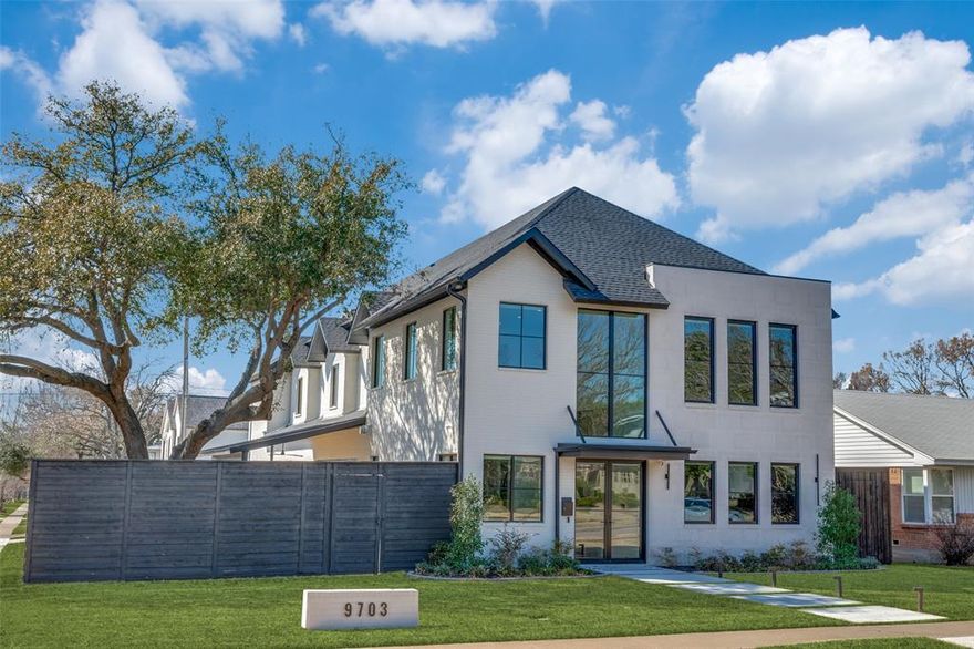 Fabulous Light-Filled, Better than New, Home on Prominent Corner Lot in Midway Hollow. Built by Thomas Cusick Custom Homes with Unrivaled Quality & Amenities Including: Two-Story Entry, Grand Staircase w Custom Cable Handrail, Hand-Crafted Accent Wall, 11’ Ceilings, 9.5” European White Oak Floors, 8’ Solid Core Doors, Motorized Shades in Primary, Entry, & Living Room, Cat 6 Wiring, Ext Holiday Plugs, Soft Close Cabinetry, Whole House Water Filtration System, Epoxy Floors & EV Plug in Oversized Garage. Downstairs Primary with Spa-Like Bath, Heated Floors,  Free-Standing Tub & Glass-Enclosed Shower w Floor to Ceiling Porcelain Tile. Primary Closet Connects to Laundry & Mudroom. Open-Concept Living, Dining, Kitchen w Center Island, Thermador Appliances, 60” Refrigerator-Freezer, 48” Gas Range, Ruvati Stainless Sink & Opus White Leathered Quartzite Countertops. Upstairs offers:Three Bedrooms w Ensuite Baths, Media Room, Incredible Flex Space that Could Serve as 5th Bedroom, Play Room, Exercise Room, etc  Recent Luxe Upgrades include: Grasscloth Wallpaper, Designer Lighting, Additional Wood Flooring, Custom Cabinetry, Paneling and Paint Finishes, 8 ft Privacy Fence and Automatic Gate, HD Cameras & More. Welcome Home.