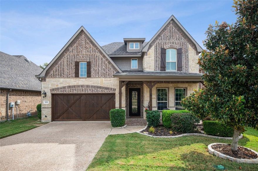 Meticulously maintained home on highly sought after greenbelt lot in The Highlands of Trophy Club!  Welcome home to one of the most tranquil settings in all of Trophy Club.  Chef's kitchen with fabulous granite countertops, stainless appliances, and elegant custom cabinetry.  The study to the right of the entry boasts hardwood flooring, beautiful and functional built in shelving, and custom wood inlay ceiling. Relax in the evening in the extensive covered patio area with outdoor kitchen overlooking the natural beauty of the adjacent greenbelt. Take a daily stroll on the greenbelt hike and bike trails as well. Class IV hail resistant roof January of 2024. Dishwasher, microwave, and oven relaced in May of 2024. Carpet replaced in June of 2025.  Two tankless water heaters.