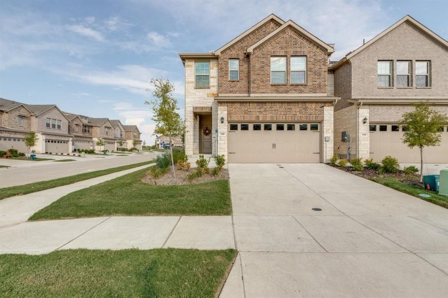 Experience the ultimate in low-maintenance luxury with this 2024-built townhome at 736 Lone Rock Drive, perfectly situated in the premier Villages of Hurricane Creek community. This two-story home features nearly 2,000 square feet of modern living space, including an open-concept kitchen with a large island and granite countertops that flows effortlessly into the family room. Upstairs, a spacious primary suite offers a true retreat with an oversized shower, built-in seat, and walk-in closet, while a versatile game room and two guest suites provide ample space for work or play. Outdoor living is effortless in the private backyard, which features high-quality turf for a permanent no-mow lifestyle. As part of a master-planned community just off US-75, you’ll enjoy resort-style amenities including a swimming pool, clubhouse, dog park, and winding hike-and-bike trails that connect scenic ponds and pocket parks. The prime location offers quick access to the historic charm and diverse dining of Downtown McKinney, nearby Barnhill Vineyards, and the vibrant shopping at Fairview Town Center. Zoned for top-rated Anna ISD schools like Sue Evelyn Rattan Elementary, this home blends suburban tranquility with exceptional DFW convenience. With energy-efficient construction and monthly HOA dues covering front yard maintenance and amenity access, this move-in-ready property is designed for total peace of mind. Schedule your private tour today to experience the best of Anna living in person!