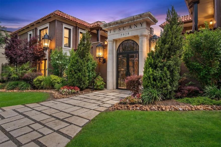 Rarely available, FIRST FLOOR, renovated 3-bedroom corner unit in the resort-style Tuscany community. Thoughtfully updated, this light-filled condo features durable flooring throughout, a 2022 AC, designer lighting, a gas fireplace, and charming shiplap accents.

The dining area opens to a private patio through double French doors, while the kitchen offers granite countertops, stainless steel appliances, custom pantry shelving, and updated finishes throughout. The primary bedroom includes a beautifully renovated en suite bath, and all bedrooms feature generous closets and ceiling fans. Additional highlights include a full-size LG washer and dryer and abundant storage space.

Residents enjoy an oasis-like setting with a resort-style pool, oversized spa, grilling areas, gathering spaces, and a fitness center. Ideally located near Southern Methodist University, Central Market, shopping, dining, and walking trails. Covered parking includes two assigned spaces.