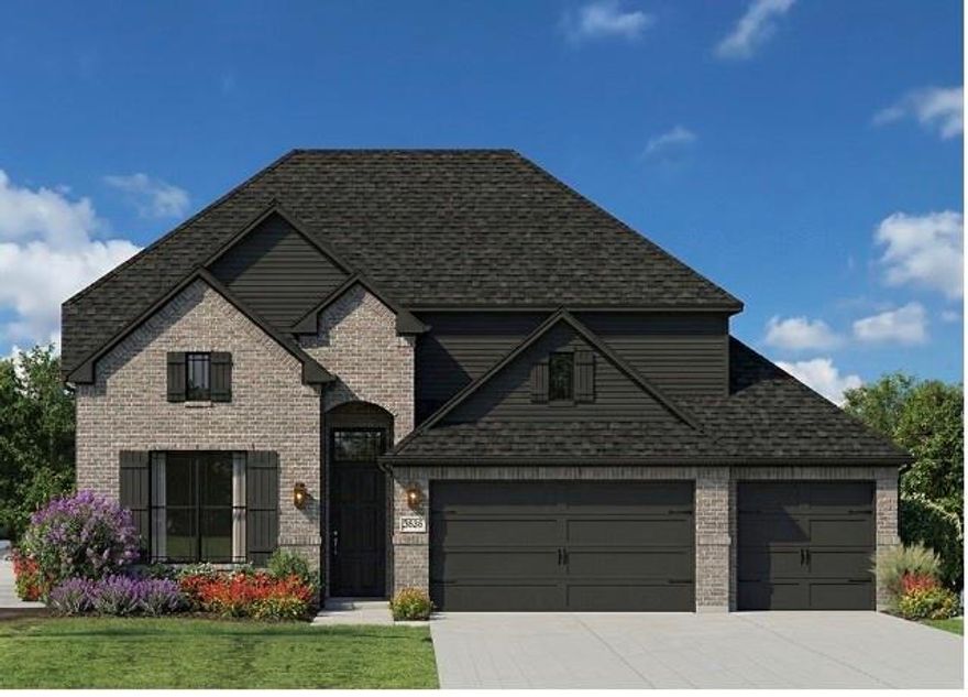 Conveniently nestled between I-35E and I-35W, Brahman Ranch offers quick access to major employers, recreation, and entertainment throughout the Metroplex. This beautiful Reunion plan by Lillian Homes showcases 4 bedrooms, 3 bathrooms, Game room, and a 3-car garage. The open-concept kitchen is designed for both style and function, featuring a wrapped island, walk-in pantry, and stainless steel appliances, all overlooking the dining and living areas. A stunning 60 inch electric fireplace creates a warm focal point in the living room. The spacious primary suite includes a private ensuite bath, while the secondary bedrooms offer flexibility for family, guests, or a home office. Enjoy outdoor living with both a covered front porch and a rear patio. Throughout the home you will find durable upgraded flooring and a welcoming, extensive foyer. Every detail reflects Lillian’s commitment to quality and efficiency, with features such as spray foam insulation and smart home technology. Residents will love the local charm of Venus, with its town square, farmers market, and nearby Fielder and Shanna Parks.