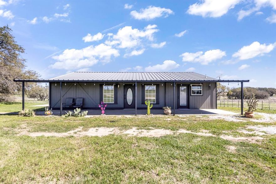 Welcome to your ideal Texas horse property, perfectly situated on 22 acres just a mile off a blacktop road for easy access with a peaceful country feel. This well maintained home offers a rustic style charm and comfort, featuring updated flooring, fresh paint and modern kitchen hardware. Designed with both horses and cattle in mind, the property is cross fenced and ready to go. Improvements include 4 stall barn with additional pens and shelter, along with a riding arena making it a turnkey setup for horse lovers as well. Conveniently located between Stephenville and Comanche, you'll have quick access to the best equine events, arenas, and amenities while still enjoying the privacy of country living.Don't miss the opportunity to purchase a great priced property that is move in ready and has room for improvements that you desire.