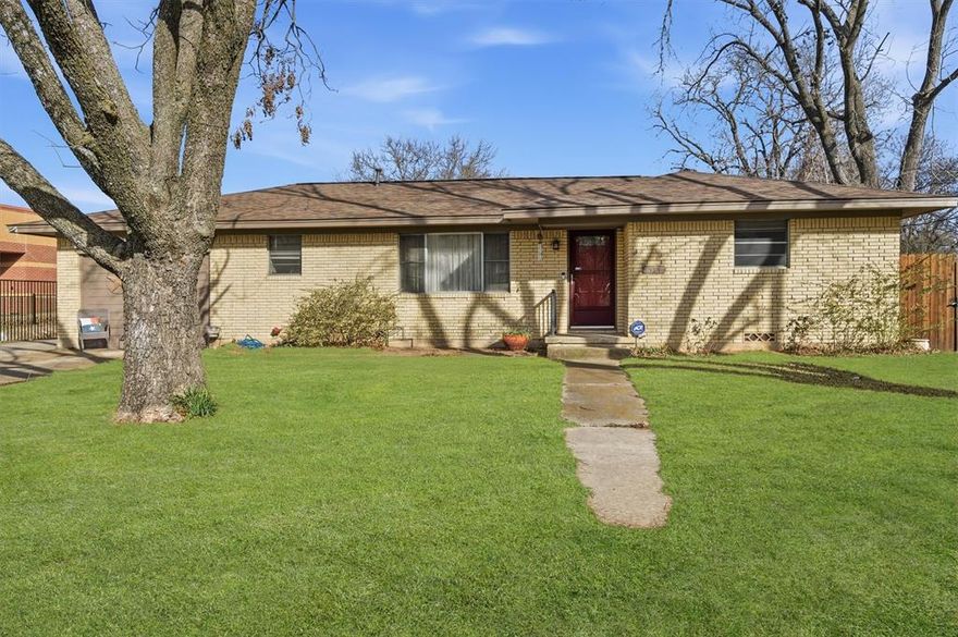 Beautiful brick home situated on a spacious lot in a quiet, established neighborhood in Collinsville ISD. This well-maintained 3-bedroom, 2-bath residence offers a comfortable living space with a functional, traditional layout. The inviting living area flows into the kitchen, which is equipped with a gas range, microwave, dishwasher, and ample cabinet space—perfect for everyday living and entertaining. The master bedroom includes a private bath, while the secondary bedrooms are nicely sized and share a full bathroom. Interior features include built-in details, decorative lighting, ceiling fans, and high-speed internet availability. Enjoy outdoor living in the large, fenced backyard with a covered patio—ideal for relaxing, pets, or gatherings. Additional highlights include central heating and air, a composition roof, brick construction, and a driveway for parking. Conveniently located near schools, shopping, and local amenities, this home is move-in ready and offers a great opportunity for comfortable living in a desirable area.