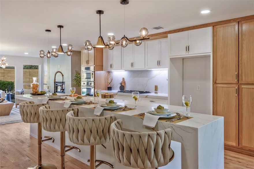 Fully Furnished Luxury Lease – All Utilities Included in Prime Dallas Location. Experience luxury living at its finest in this completely remodeled and fully furnished 4 bedroom, 3.5 bath home, perfectly situated in one of Dallas’ most sought-after neighborhoods. Designed for comfort and style, this stunning retreat is available for lease with all utilities included, simply bring your suitcase and move right in.

Every detail has been meticulously updated, from the brand-new plumbing, electrical, and roof to the refined finishes that elevate every room. The open-concept floor plan features a chef’s kitchen with quartz countertops, rich wood accents, and a custom bar area ideal for entertaining. Hardwood floors flow seamlessly throughout the spacious living areas, complemented by a dedicated office, cozy sitting room, and a functional mudroom.
Step outside to your private backyard oasis complete with a sparkling pool—perfect for relaxing or hosting year-round gatherings. Conveniently located near premier shopping, dining, and major highways, this turn-key home offers the ultimate blend of luxury, convenience, and effortless living.