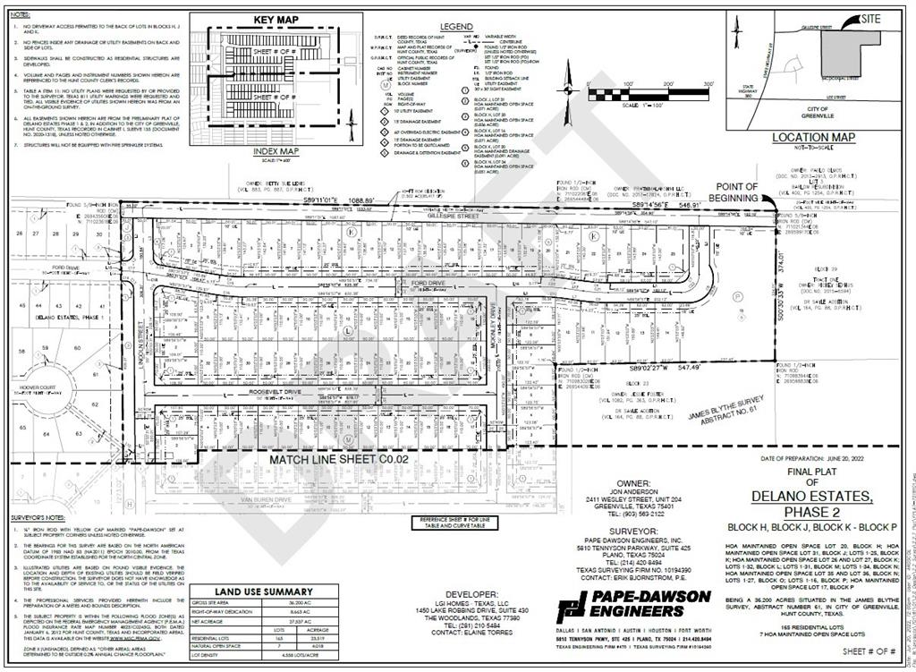 Delano Estates Ph 2 - Land