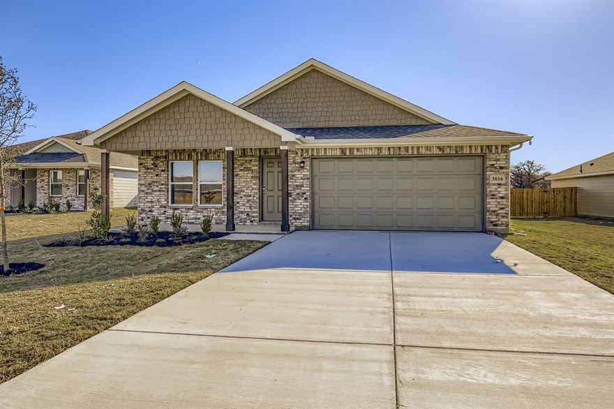 MOVE IN READY! Functional yet stylish, the one-story Covington at Middlefield Village offers a thoughtfully designed layout to accommodate your busy lifestyle. As you enter the home from a front porch, you’ll find a long foyer leading to an open-concept layout—anchored by a spacious great room, a modern kitchen and a charming dining area with direct access to the covered patio. You’ll also appreciate three generous secondary bedrooms—sharing a full hall bathroom—and a convenient laundry room. Tucked away at the back of the home, the secluded primary suite showcases a roomy walk-in closet and a private bathroom with dual sinks and a walk-in shower. Conveniently situated near I-20 and I-45, Middlefield Village is an easy drive from downtown Dallas, along with regional employment and entertainment hubs. You’ll love the community’s prime location near shopping, dining, and an abundance of outdoor recreational opportunities!