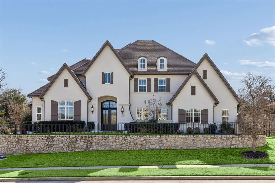 Presented with architectural grandeur, this exceptional modern estate sits on a rare 0.94-acre homesite in the highly sought-after Southlake Meadows community. Built in 2018, this 6,320 sq ft residence showcases refined contemporary design, soaring 20+ foot ceilings, and a dramatic dual staircase entry that creates a stunning first impression.

The thoughtfully designed floor plan features 5 bedrooms and 5.5 baths, including a luxurious primary suite and a guest suite on the main level. Upstairs offers additional living flexibility with a private media room, spacious bonus room, and well-appointed secondary bedrooms with en-suite baths.

Expansive sliding glass doors fill the home with natural light, seamlessly blending indoor and outdoor living. Clean architectural lines, elevated finishes, and a 3-car garage further enhance the home’s appeal.

Situated on nearly one acre, the backyard provides a rare opportunity to design a custom resort-style oasis tailored to your vision. A true blend of luxury, space, and modern elegance in one of Southlake’s most desirable neighborhoods.