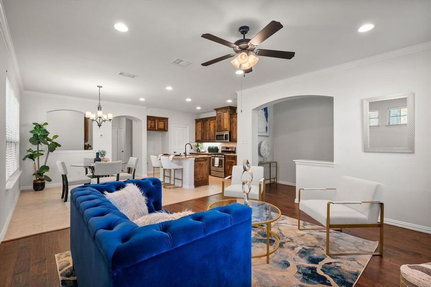 ASK ABOUT FINANCING GRANTS OFFERING UP TO 2.5% TOWARDS CLOSING COSTS! Welcome home to this beautifully maintained three-bedroom, two-and-a-half-bathroom townhouse nestled in the heart of Arlington’s premier master-planned community of Viridian. With FRESH PAINT, NEW CARPET, and a thoughtful floorplan, this home is move-in ready and designed for comfort and convenience. Downstairs, you’ll love the natural light and open and inviting layout, complete with a pocket office that makes working from home a breeze. Upstairs, a small loft offers the perfect flex space—whether you need a reading nook, study area, or cozy lounge. All three bedrooms are located upstairs, including the spacious primary suite with a generous en-suite bath, providing a private retreat at the end of the day. This home is ideal for those seeking low-maintenance living without sacrificing style. Step outside your door and you're steps away from Lake Viridian and the amenities where you'll enjoy Viridian’s unmatched lifestyle—resort-style pools, scenic lakes, miles of walking trails, parks, and a calendar full of community events that bring neighbors together. If you’re looking for a fresh, modern home in a community that feels like a true retreat, this townhouse delivers it all. Want to head out and have some fun? Viridian offers easy access to I-30, 360, and 183 to get you to Fort Worth or Dallas and is close to DFW Airport and the Arlington Entertainment District.  What more could you ask for?!