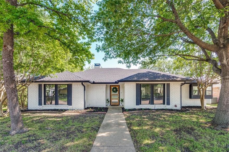 $100k price reduction PRICED TO SELL! 6226 La Cosa is a beautiful estate in the prestigious enclave of Prestonwood, where elegance and convenience meet in the heart of Dallas. Every inch of this property has been meticulously curated with high-end finishes and upgrades. This sprawling single-story home boasts a split floor plan featuring four generously sized bedrooms and three bathrooms. Natural light pours through the home in every corner. The primary suite is full of tranquility. Ambient designer features include chandeliers, sconces, convenient remote controlled ceiling fans, recessed lighting - all adding to the convenience and beauty for the new homeowner. The primary suite flows effortlessly into the spa-like retreat bathroom that is complete with a freestanding soaking bathtub, oversized shower with dual heads, two closets, and large vanity with two sinks. The heart of the home is a luminous, open-concept living and dining space anchored by a statement gas fireplace and large sliding glass doors that invite the outdoors in. The chef's kitchen is a showpiece in itself with an oversized waterfall quartz island and premium appliances - all designed to inspire both culinary creativity and elevated entertaining. Your private backyard features a high board on board wooden fence that will lead you peacefully around your backyard that is towered by trees, which is perfect for hosting gatherings or enjoying quiet mornings and evenings. The backyard setting is perfect with no views into other properties. 6226 La Cosa offers a rare opportunity to live in one of Dallas' most coveted neighborhoods. Upscale shopping and renowned dining destinations surround this home, sure to elevate any lifestyle and necessities you could want in a property.