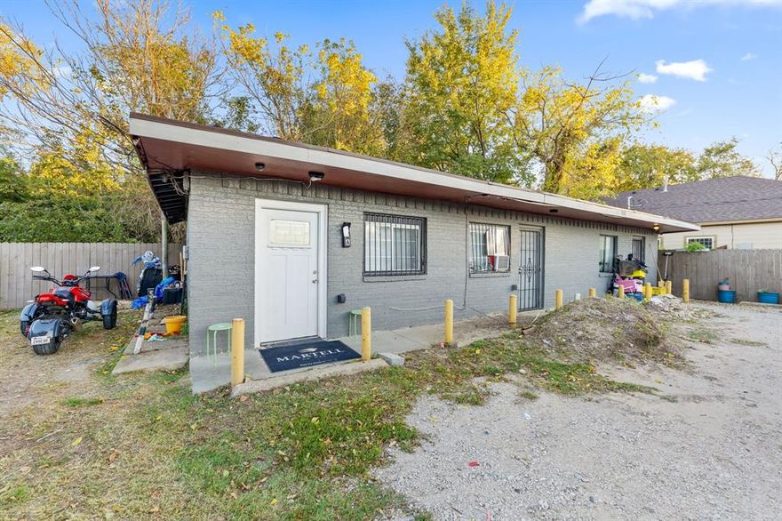 Discover this incredible opportunity in the heart of Dallas: a fully occupied, income-producing property located minutes from Downtown Dallas, Fair Park, major highways, and ongoing redevelopment zones. This property is already generating steady monthly cash flow, making it a perfect addition to any buy and hold portfolio. This property features two separate units, each with its own entrance, making it an ideal setup for steady, reliable rental income. Both units are currently leased. The home sits in an area with improving infrastructure, and rising demand for rental housing. Whether you’re expanding an existing portfolio or securing your first investment property, this duplex delivers built-in cash flow, strong rental stability, and impressive potential. A discounted, fully occupied, income-generating duplex in Dallas at this price point is a rare find; act fast before it’s gone.