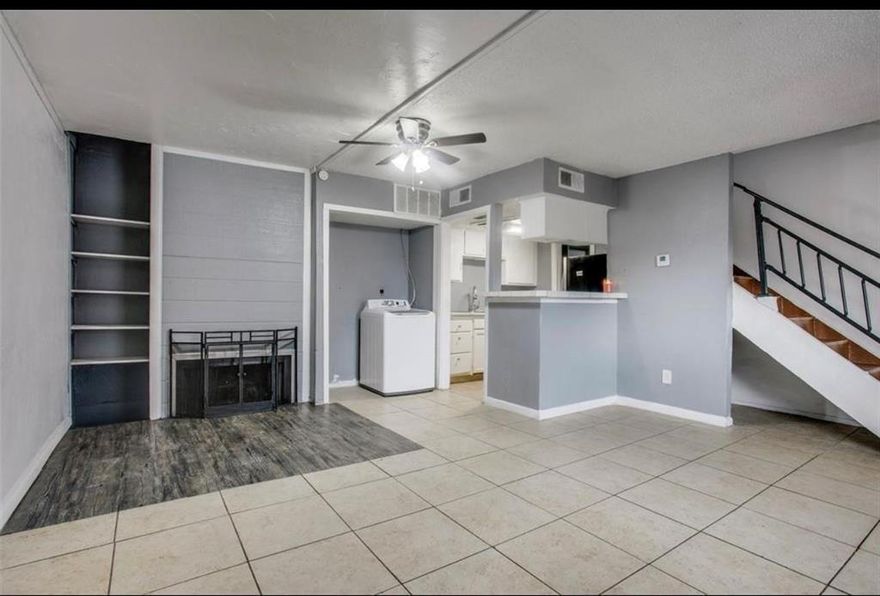 Great investment property or first time home.  Great location and floor plan.  2 bed 1 bath downstairs and a full bath and bedroom upstairs.  Open floor plan high ceilings.  Would be a profitable air bnb. Don't miss this one. Motivated seller bring all offers.