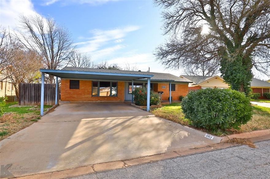 Owner-Agent. Available Oct 2. WORKSHOP with electricity is perfect for the DIYer in your family! It includes shelving and tables plus a separate
storage shed. You will love this home! This 3 bed 2 full bath in Abilene ISD is super spacious. The open floorplan and big windows allow tons of natural light in. Central Air and Heat. The kitchen overlooks a huge covered patio leading to the backyard. Enjoy relaxing as a family or entertaining! Luxury vinyl plank flooring throughout. Laundry-mud room off the kitchen with lots of space for storage, shelving or additional pantry items. Big grassy yards with mature shade trees.

No cats. No smoking. Dogs ok with PetScreening profile, owner approval and additional monthly pet rent. No VA or HUD at this time. Security Deposit equal to one month's rent. Renter’s Insurance required.