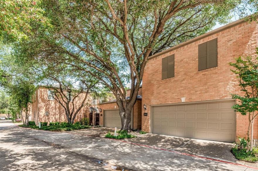 Welcome to Remington Park, one of the area’s most sought-after townhome communities. This beautifully maintained residence with a brand new roof is tucked within a tranquil, park-like setting surrounded by mature trees and lush landscaping—an inviting retreat for even the most discerning buyer. Step outside to your serene private patio, thoughtfully curated with vibrant greenery and generous space for both outdoor dining and relaxation. Inside, the well-appointed kitchen offers granite countertops, stainless steel appliances, and direct access to the backyard—perfect for effortless entertaining. The open-concept living and dining areas are anchored by a charming wood-burning fireplace, creating a warm, welcoming ambiance. Upstairs, you'll find two spacious en-suite bedrooms and a dedicated study—an ideal setup for work-from-home professionals or anyone seeking a flexible bonus space. The primary suite includes a spa-like bathroom with separate shower and soaking tub, dual sinks, and an expansive walk-in closet. Residents of Remington Park enjoy exceptional amenities, including a sparkling community pool and abundant guest parking. HOA dues conveniently cover water, sewer, trash, and structural insurance, adding incredible value and ease of ownership. Located just minutes from George Bush Turnpike and the Dallas North Tollway, this townhome offers unmatched accessibility to shopping, dining, and major employment hubs. Don’t miss the opportunity to make this Remington Park gem your new home! Special discounted financing rate options may be available for qualified buyers!