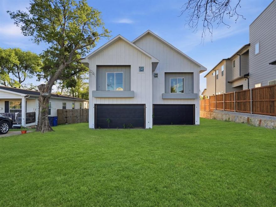 Take a look at this exceptional nearly completed full duplex in a rapidly developing Dallas corridor, offering a rare opportunity for investors or owner-occupants to secure immediate equity and strong upside potential. Located at 5535 Mesa Circle, this high-value asset is offered at $650,000, significantly below its prior appraisal, making it an attractive addition to any portfolio. Featuring two spacious units, each offering 3 bedrooms, 3.5 baths, and approximately 2,000 square feet, this property is thoughtfully designed with modern living in mind. Construction has been completed through sheetrock and paint, giving the next owner the unique ability to select final finishes and truly customize the space while maximizing future rental income. Each unit showcases an open-concept layout with expansive living areas, ideal for both everyday living and entertaining. The kitchens are designed to flow seamlessly into the main living spaces, offering the perfect canvas for high-end finishes and appliance packages. Generously sized bedrooms, well-appointed bathrooms, and functional layouts further enhance the appeal of each unit. Positioned in a prime location with easy access to major highways, shopping, dining, and key Dallas destinations, this property delivers both lifestyle and investment appeal. A rare chance to complete and capitalize on a nearly finished duplex in a high-growth area with built-in equity and significant income potential don’t miss this opportunity.