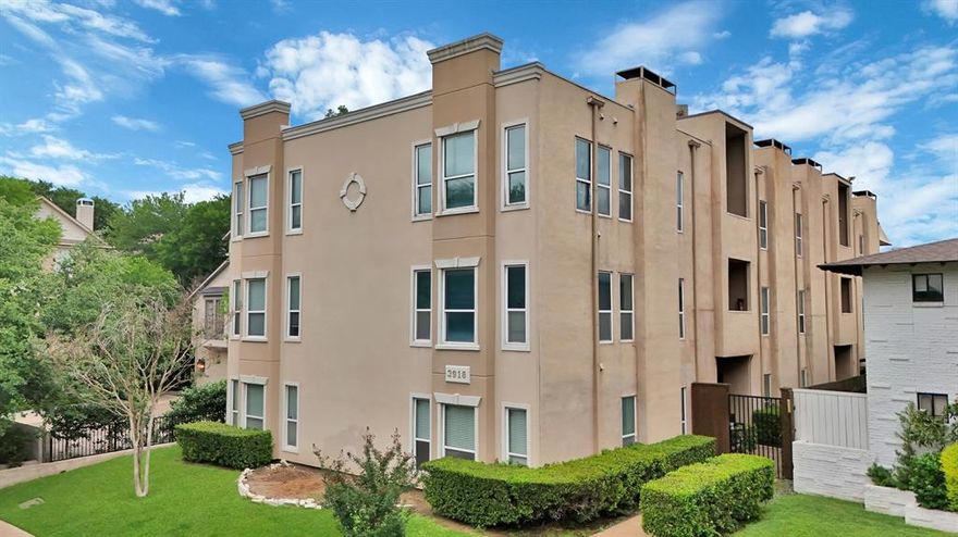 Beautifully updated condo located in the heart of Oak Lawn. Perfectly positioned just blocks from premier dining, vibrant nightlife, and everyday conveniences, this residence delivers an exceptional urban lifestyle.

This thoughtfully designed one-bedroom, one-bath home features an open-concept layout with soaring ceilings and granite countertops, creating a light, bright, and expansive feel. The oversized bedroom offers both comfort and functionality, complemented by a custom walk-in closet system and a spacious, well-appointed bathroom.

Extensive updates provide peace of mind and modern appeal, including a fireplace box insert (2020), replaced HVAC (2022), replaced flooring in the living, dining, and kitchen areas with wood (May 2024), replaced roof installed by the HOA (2023), new washer and dryer combo (2025), home surge protection device (2025), and a new dishwasher (March 2026). A cozy wood-burning fireplace anchors the living space, adding warmth and character.

Additional highlights include a refrigerator and washer and dryer combo that convey with the property, along with a dedicated covered parking space #7 for added convenience. Steps away from front door.

A rare opportunity to own a truly move-in-ready condo in one of Dallas most desirable and walkable locations.