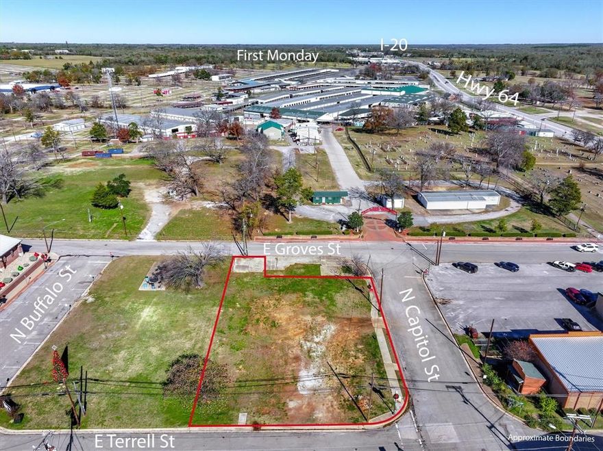 Unleash your creativity and become part of the vibrant, growing downtown Canton area. This prime vacant lot offers endless possibilities for development. Positioned directly across from a stunning 2024 hand painted mural, this lot enjoys high visibility and a dynamic atmosphere. Just steps away from Canton City Hall and Courthouse, it benefits from a central location that is sure to attract attention. Plus, with its proximity to the world-famous Canton First Monday Trade Days, this is an ideal opportunity to capitalize on one of the area's most anticipated events. Whether you're envisioning a retail space, restaurant, or something entirely unique, this property is your canvas for success.