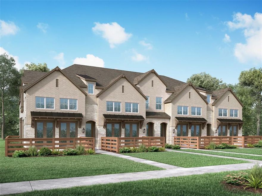 MLS# 20078731 - Built by Highland Homes - Ready Now! ~ ‘Lock and Leave’ your Townhome at Trinity Falls and enjoy the exciting entertainment and dining of downtown McKinney minutes from your doorstep. Enjoy the full range of resort style amenities of the master planned 1,700 acre Trinity Falls community, including neighborhood parks, miles of hikebike trails, and over 450 acres of green space!  A low maintenance Highland Townhome offers unique highlights such as a private outdoor living space, full size laundry room, full size kitchen island, storage throughout, a two car attached garage, and two story ceilings with lots of windows allowing for plenty of natural light.