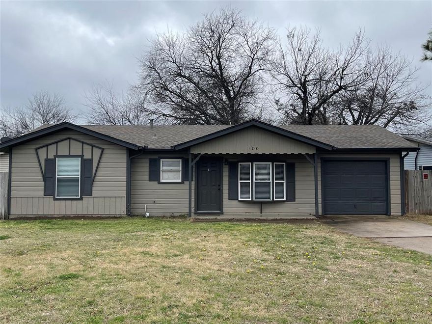 Roof less than one year old.  HVAC - January 2023 - Rental Property with Lease through March 31st, 2027.  Rental Rate of $1600.  Current Tenant of five years.  This 3 bedroom 1 bathroom property has a spacious kitchen and large backyard on a corner lot. All bedrooms and the living area are equipped with ceiling fans and neutral colors. Full-size washer and dryer connections are located in the attached one-car garage. Conveniently located in the heart of Burleson, you're just a quick drive away to access I-35; FM 174, and FM 1187.
