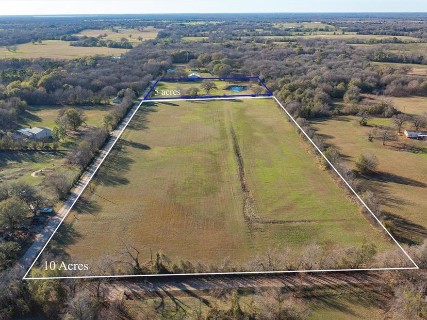 Clean canvas here...no known restrictions and lots of road frontage. 5 acre tract next door available as well with pond.  Approximately 950 foot on Hyde A Way and roughly 440 foot on County Road 4012. The options are endless.  Very level ground.  Currently shows native pasture for tax valuation.  Buyer must verify all utilities, uses, tax exemptions and schools. Beautiful well kept area. Come check it out.  No survey available.  Buyer to purchase if one is needed.