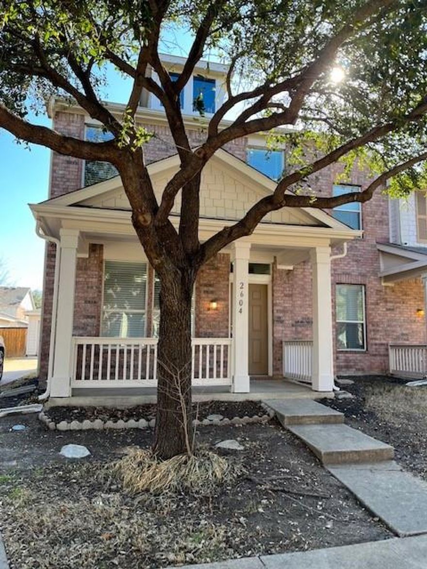 Charming Townhome in the heart of Plano.  Fresh Paint, Carpet, Luxury Vinyl Flooring, stainless Steel Appliances.  Refrigerator included in Lease.  2 Bedrooms, 2.5 Bath, PLUS A LARGE loft. Open living area connected to Breakfast and Kitchen.  Double car garage with garage door opener.  Sprinkler system for the full yard.  Front and side yard maintained by they HOA.  Corner of a Cull-De-sac.  This town home is close to downtown Plano, DART, 75 and George Bush Freeway, Restaurants, Farmers Market, shopping and so much more.  Owner pays the HOA monthly fee.  Move in ready TODAY