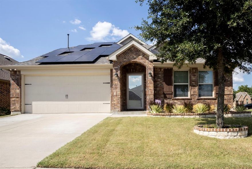 Welcome to this beautifully designed 4-bed, 2.5-bath home located in the highly sought-after Avery Point subdivision, offering a community pool and close proximity to Anna High School.

Step inside to find a warm and inviting floor plan, one story and a half featuring: Formal dining room for entertaining, Spacious family room with fireplace, Game room for fun and relaxation. Kitchen with nook boasting granite countertops, GE stainless steel appliances (gas stovetop & dishwasher), and brushed nickel fixtures. upgraded tile that looks like wood throughout family, kitchen & nook areas. Elegant rounded corners adding architectural charm.
Outdoors, enjoy year-round gatherings on your covered patio with pergola, perfect for BBQs, relaxing evenings, or entertaining friends and family.

Additional highlights include: Upgraded home with better grade materials, Energy-efficient features like radiant barrier, Stylish finishes with thoughtful upgrades throughout. This home blends comfort, style, and convenience—all in a vibrant community with great amenities!

Close to schools, shopping, and easy access to major highways