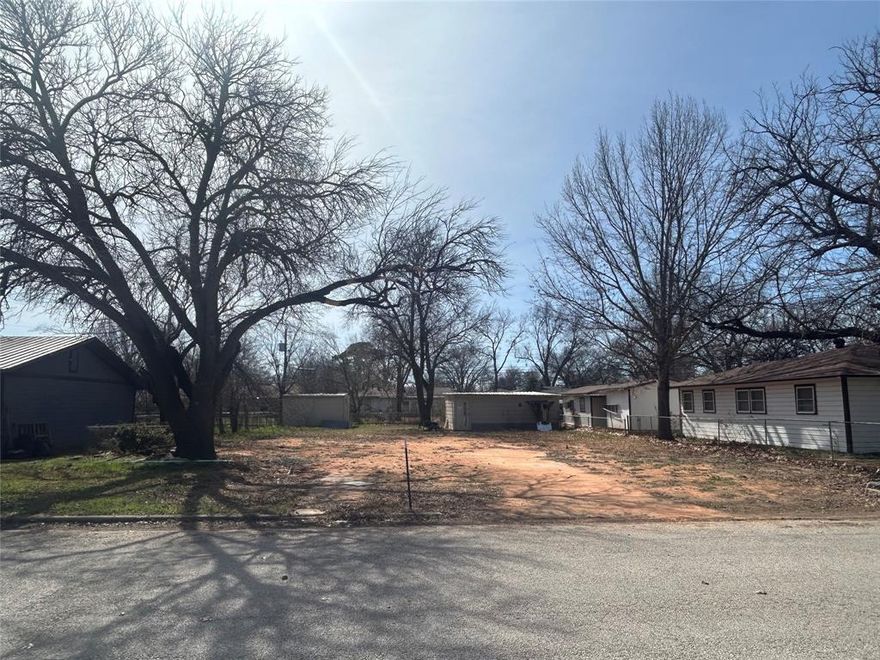 A cleared off lot in a nice, established neighborhood.  Includes a double garage that is 24 ft by 18 ft and a 10 ft by 12 ft storage that is spray foamed.  Alley access makes it convenient and flexible for parking.  Utilities are on site and ready for hook up for your new build