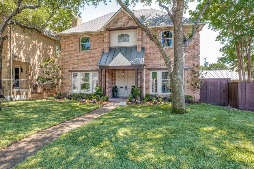 Nestled on a quiet, tree-lined street in Dallas and served by the highly acclaimed Highland Park ISD, this beautifully renovated 4-bedroom, 4.5-bath home offers the perfect blend of timeless charm and modern sophistication. Fresh paint, updated light fixtures, and thoughtfully remodeled bathrooms create an elevated, inviting feel throughout. Spacious and stylish, this property is ideal for those who appreciate both comfort and design — all within walking distance to parks, top-rated schools, and the vibrant Park Cities lifestyle.  Recent renovations include a new roof, new HVAC and 2 tankless hot water heaters.