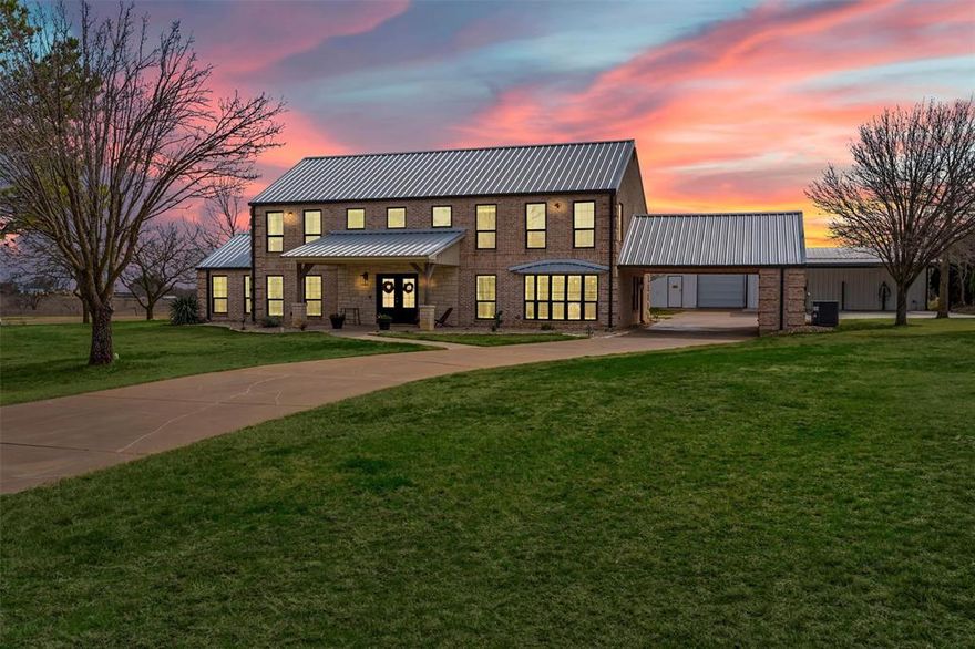 Enjoy peaceful country living 5 minutes from the CTP. Gated entry leads to tree-filled lot with a 5-4 home on approx. 2 acres with NO HOA. Home fully renovated in 2021 including a kitchen featuring quartz countertops, and butler’s pantry. New metal roofs on both buildings in 2024. Family room and luxury primary bath updated again in 2025 with walk-in shower, dual shower heads, and quartzite countertops. Generously-sized secondary bedrooms, tons of storage, natural light, and views of a horse pasture. Includes a 2,310 sqft fully climate-controlled shop with dedicated 200amp electrical service, two motorized roll-up doors, epoxy floors, full insulation, water, and its own brand new septic system. A large home theater space, motorized 12’ glass panel door, covered parking with 240v EV charger wiring, and gravel bocce court round out this indoor-outdoor gem. Opportunity for multi-gen living with adjacent home and acreage available separately.