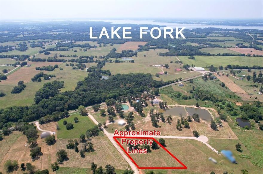 Welcome to Yantis, Tx, The Heart of Lake Fork! This 1.6 acre lot is located in Post Oak Lakes Subdivision, restricted to 1,500 sqft site built homes. This lot has a higher elevation, sits in the middle of the subdivision with private roads on two sides and would be a great place to build your custom home. Utilities are available at the road but aerobic septic system will be required. Located 2 miles from downtown Yantis and Yantis ISD, 10 mins or less to boat ramp at Legendary Lake Fork, 15 minutes to Sulphur Springs and approximately 1.5 hrs from the DFW area. Escape the city and enjoy the good country life with those gorgeous wide open country views! Bring your best offer before this one is gone! Buyer to verify any and all information.