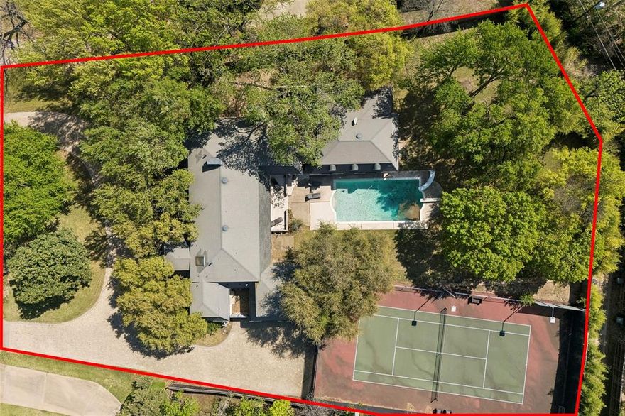 PROPERTY IS BEING SOLD AS IS. Set on an exceptional 1.065-acre lot in one of Dallas’ most desirable locations, this property offers a rare opportunity to create something truly special. Surrounded by mature trees and generous green space, the property provides both privacy and the scale that is increasingly hard to find. A private tennis court adds to the estate feel, offering a unique amenity rarely available on properties of this size and location. The existing home presents the option to remodel and reimagine, allowing a buyer to customize the residence to their exact vision, or to start fresh and build new. Ideally located near Dallas’ top private schools, the Northaven Trail, and a variety of shopping and dining destinations, this property combines convenience with endless potential. A unique chance to invest in location, land, and lifestyle.