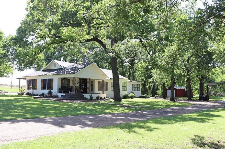 Experience the perfect blend of space, functionality, and country living with this well-appointed 3-bedroom, 3-bathroom home situated on 30.04 scenic acres. Designed for both comfort and versatility, the home offers two spacious living areas and two dining spaces—ideal for entertaining or accommodating a variety of lifestyles. The thoughtfully designed layout provides generous room throughout, while recent updates such as a brand-new roof add peace of mind. The home is also equipped with three water heaters, ensuring efficiency and convenience for a busy household. Step outside and enjoy all this property has to offer. The expansive acreage includes a stock tank at the back of the property, perfect for livestock or enjoying the natural setting. Equestrian and hobby enthusiasts will appreciate the barn with stalls, 2 storage sheds, and a two-door garage or workshop offering ample space for projects, equipment, or additional storage. A 3,000-gallon water tank further enhances the property’s functionality. Whether you’re looking for room to roam, space for animals, or simply a quiet retreat with modern comforts, this property delivers endless possibilities.