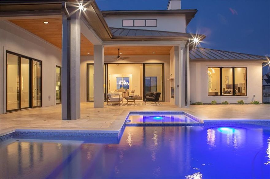 This stunning, transitional-modern build from Crest Custom Homes boasts 5,554 sq ft of luxurious living. The property is located in the beautiful gated community of HILLS OF KINGSWOOD in the heart of Frisco. This 5 BR, 5.1 bath is spectacularly upgraded throughout and built with precision by one of Frisco’s finest custom builders. Multiple living areas, a game room, and a study are some of the many amenities. Enjoy the owner's retreat with a walk-in closet, and sitting area. Entertainers will love the open gourmet kitchen, Dining room, and Walk-in pantry. Two FPs and a spacious outdoor living area with a pool make this house perfect for hosting.