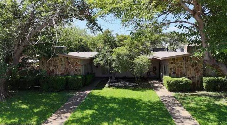 Do not miss out on this amazing special! charming single-story duplex, ideally located in North Dallas. With convenient access to I-635 and US-75, commuting to the city and beyond is a breeze. Each unit is a three spacious bedrooms and two well-appointed bathrooms, providing plenty of space for comfortable living and entertaining. The home features three covered carports and an abundance of windows that fill the space with natural light. The large primary suite is a true retreat, featuring a beautifully tiled shower and generous layout. Large side yard and a private one for one of the bedrooms. Additional highlights include low-maintenance living, enjoy a beautifully maintained outdoor space without the upkeep. Currently one unit is leased and the other is available for rent or you can make it yours!