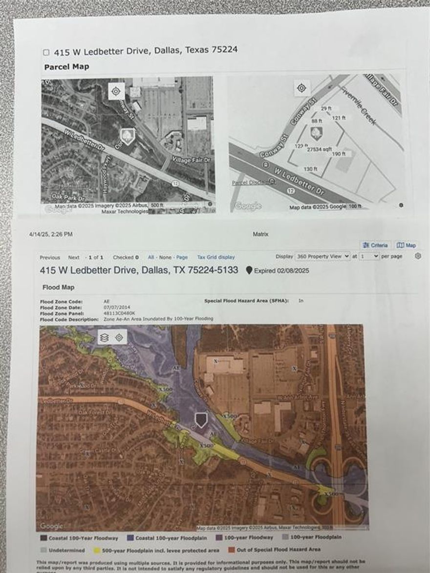 COMMERCIAL PROPERTY within flood zone area