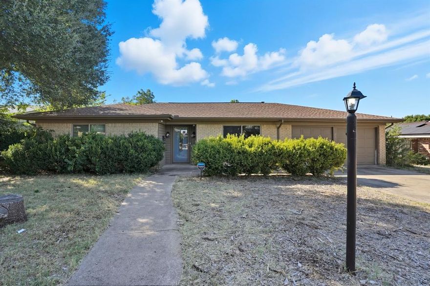 Beautifully updated and energy-efficient 3-bedroom, 2-bath home plus a dedicated office with over $75,000 in recent improvements! This Fort Worth gem at 233 Bellvue Drive combines comfort, style, and sustainability. Enjoy ultra-low electric bills averaging around $20 per month thanks to a $50,000+ paid off solar panel system—a huge long-term savings for any homeowner as well as. The garage also includes an electric vehicle charging outlet for convenient at-home charging. Major upgrades include a new HVAC system installed in 2022 and all-new energy-efficient windows replaced in 2023, ensuring year-round comfort and reduced utility costs. Inside, you’ll find bright, open living spaces filled with natural light and modern finishes throughout. The spacious layout is perfect for entertaining or relaxing, with an inviting flow between the living, dining, and kitchen areas. Outside, feel free to entertain the masses with your large covered patio and oversized backyard. Located in a quiet, established Hallmark neighborhood close to schools, shopping, and parks, this home offers both convenience and charm. Schedule your showing today!