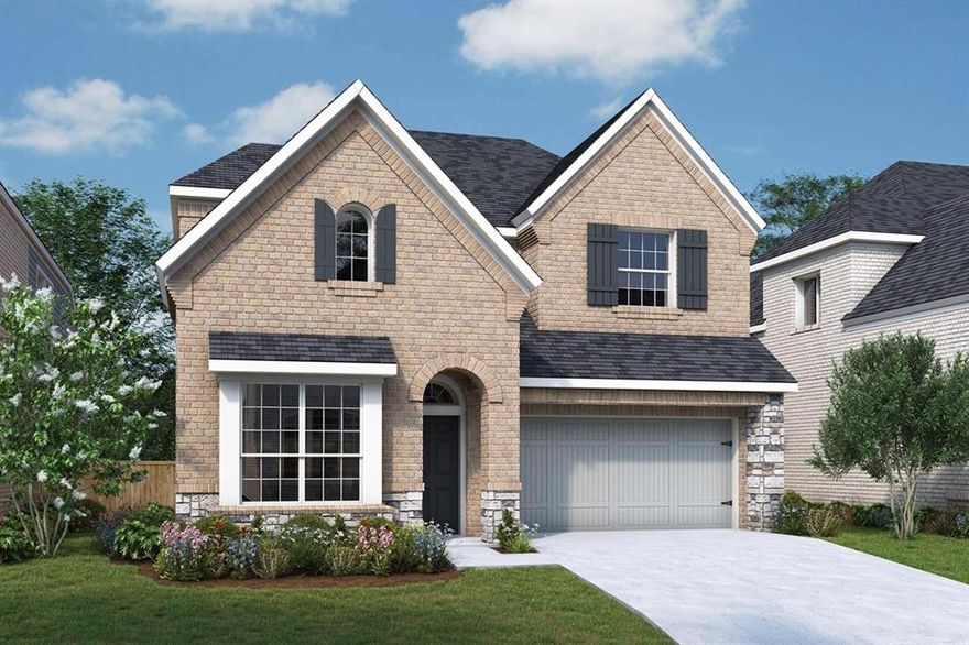 The Schofield Plan checks off all the boxes you could ask for in a home!  Heading into the home you're met with 20' ceilings in the Dining Area, a 12' ceiling in the Family Room. and a Kitchen with abundant storage.  You'll enjoy not only the storage but the Gas Cooktop, Vent hood, and stacked Oven and Microwave making it easy to create great meals.  The open floor plan is ideal for entertaining and has great natural light.  The Owner's Retreat is private, has a 18' vaulted ceiling, a spacious Owner's Bath with a glass enclosed shower and large bathtub. 

The open staircase leads to 2 spacious bedrooms, 2 full bathrooms and a Retreat, Game Room. The Game Room overlooks the Dining Area and is another space for entertaining (adults or children). 

Visit Landmark for details and experience Denton's newest Master Planned community by Hillwood.