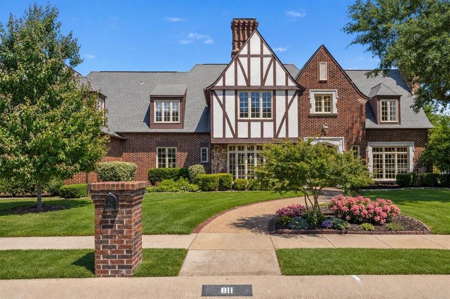Custom French Tudor situated on an oversized lot with timeless architecture, incredible curb appeal, and luxury details throughout. This remarkable home features a fully updated chef’s kitchen that opens seamlessly to the breakfast area and backyard patio, creating an ideal layout for everyday living and entertaining. Extensive woodwork inside and out adds warmth, character, and craftsmanship throughout the home. Kitchen includes luxurious marble countertops, commercial-grade range, vent hood, and stainless steel Bosch refrigerator. Private primary suite serves as a luxurious retreat with a spa-inspired bath, two oversized walk-in closets, dual vanities, and a beautiful clawfoot bathtub. Elegant private study featuring rich woodwork, coffered ceilings, hardwood floors, and a cozy fireplace, creating the perfect luxury executive retreat. Upstairs offers three spacious bedrooms, two full bathrooms including jack-and jill, and a game room, providing plenty of room for family, guests, or flexible living. Multiple gas fireplaces add charm and luxury touches throughout. Situated on an oversized third-acre lot, the outdoor space offers plenty of room for entertaining, relaxing, and enjoying the beauty of the neighborhood. Truly one of the most iconic homes in the area. Located in one of the most desirable neighborhoods within the highly sought-after Stonebridge Ranch community of McKinney, near premier shopping, dining, golf, parks, and entertainment. This home blends luxury, comfort, and an exceptional lifestyle in one of McKinney’s most desirable locations.