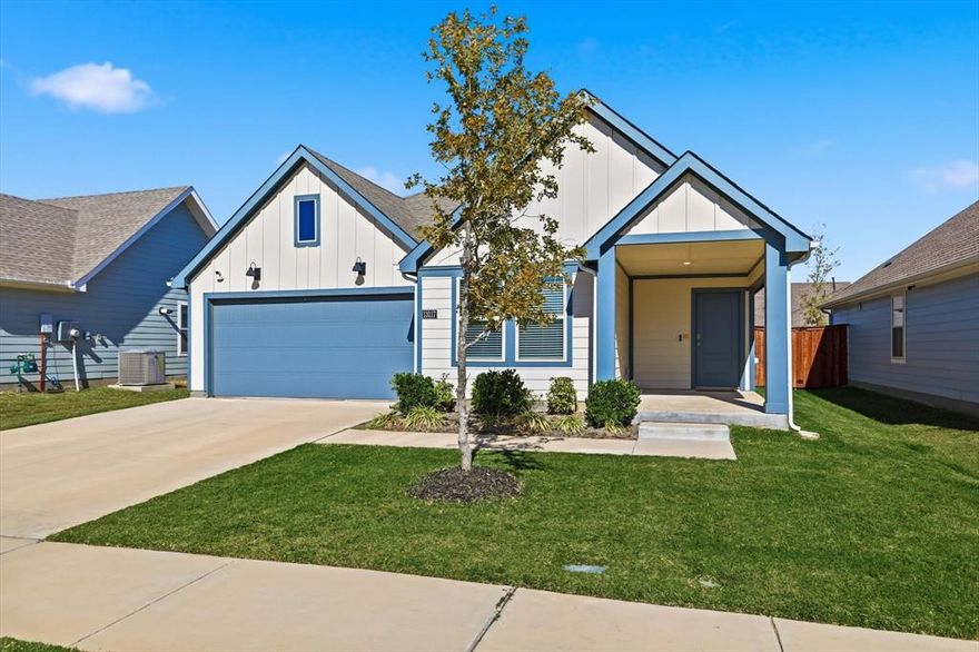 Welcome to this beautifully maintained 3-bedroom, 2-bathroom home located in The Enclave at Pecan Creek within the Providence Village area—one of North Texas’s fastest-growing and most charming communities. Built by D.R. Horton, this inviting home offers 1,489 sq. ft. of thoughtfully designed living space, combining comfort, style, and function in a single, move-in-ready package. Inside, you’ll find a bright open-concept layout that seamlessly connects the living, dining, and kitchen areas—perfect for both everyday living and entertaining. The spacious kitchen features ample counter space, a large pantry, a new backsplash, and all appliances (refrigerator, range, microwave, dishwasher, washer, and dryer) which will remain with the home. The primary suite offers a peaceful retreat with an ensuite bath and TWO generous walk-in closets, while the secondary bedrooms are ideally positioned for privacy and flexibility—ideal for family, guests, or a home office. Throughout the home, enjoy luxury vinyl plank flooring, stylish lighting, and plenty of natural light. Step outside to a covered patio overlooking a lovely backyard—perfect for morning coffee, weekend barbecues, or relaxing evenings under the Texas sky. The two-car garage adds convenience, and low HOA fees make ownership even more affordable. Nestled in a friendly neighborhood with parks, trails, playgrounds, and community amenities, this home captures the spirit of small-town charm with modern convenience. Just minutes from Highway 380, you’ll have quick access to Aubrey, Denton, Frisco, and the PGA District, as well as nearby shopping, dining, and top-rated Aubrey ISD schools—including Jackie Fuller Elementary less than a half mile away. Immaculate and move-in ready, this home is the perfect blend of comfort, quality, and location. Don’t miss your chance to make this beautiful home yours—schedule your showing today!