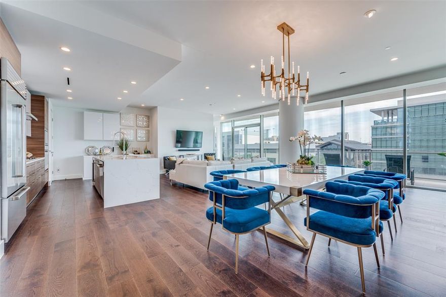 Windrose Tower at Legacy West offers a luxurious lifestyle with high class amenities & services. The tower boasts an incredible 24 hr concierge service that caters to residents' every need, ensuring a stress-free & comfortable living experience. The building features multiple pools, a state-of-the-art fitness center, a service kitchen, perfect for hosting events, an indoor golf simulator, chauffeur service and more. This open concept floor plan offers 3 bedrooms all with en suite baths & separate powder off kitchen. Generous 10ft ceilings throughout, luxury appliances and an oversized terrace with a fireplace. Living at Windrose Tower means experiencing the best that Legacy West has to offer, with 400,000 sq ft of high-end shopping, dining, & entertainment options all within walking distance. This is a truly exceptional place to call home for those seeking a luxurious & convenient lifestyle. See attached amenities list and floor plan!