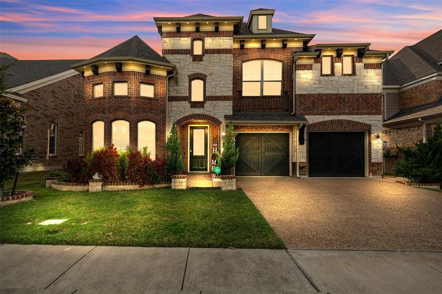 Step into your dream home! This stunning 4-bedroom, 4.5-bathroom home is designed for luxury and comfort. With high ceilings that make the space feel open and inviting, this house provides plentiful space for living and entertaining with lots of natural light. Experience the luxurious kitchen and all the gorgeous upgrades this home has to offer. Primary suite and study located on the first floor. Junior Master Suite along with 2 other bedrooms located upstairs, each with its own bathroom as well. Fully equipped media and game room also located upstairs. Perfect location right off of highway 121. Washer, dryer, and fridge included as well! Other furniture also negotiable.  Don't miss out on this rare gem—schedule your showing today and make this extraordinary house your home.