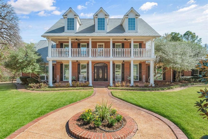 Tucked away at the end of a quiet cul-de-sac in an exclusive one-street community in Southlake, this beautifully updated Colonial-chic home offers a rare combination of privacy, character, and modern luxury on just over an acre surrounded by mature trees.

Inside, timeless architecture meets elegant updates. Wood floors, custom lighting, and a soft neutral palette create a warm, refined feel throughout. The open living and kitchen design centers around a stunning, updated kitchen featuring an oversized island, Taj Mahal Quartzite Countertops, built-in beverage refrigerator, and a high-end Wolf gas range — perfect for both everyday living and entertaining.

A highly desirable layout includes two main-level bedrooms on opposite sides of the home, each with its own ensuite bath, offering ideal flexibility for guests or multigenerational living. All bathrooms have been thoughtfully renovated with quality finishes and attention to detail. The bonus room office on the first floor can also easily be switched with the dining room as the dining room as doors on both walls. 

Step outside and discover what truly sets this property apart — a private backyard sanctuary complete with a heated saltwater diving pool, built-in firepit, raised garden beds, and peaceful views framed by old growth oak and elm trees.

Major upgrades provide exceptional peace of mind: all windows, HVAC systems, and water heaters have been replaced within the last five years, plus a whole-home Generac generator ensures uninterrupted power during outages. The oversized three-car garage features extensive custom storage designed by Closets By Design.

Located less than 15 minutes from Dallas Fort Worth International Airport, with quick access to Texas State Highway 114, premier shopping, and dining — and zoned to award-winning Carroll Independent School District — this home offers the space, privacy, and convenience today’s buyers are searching for.